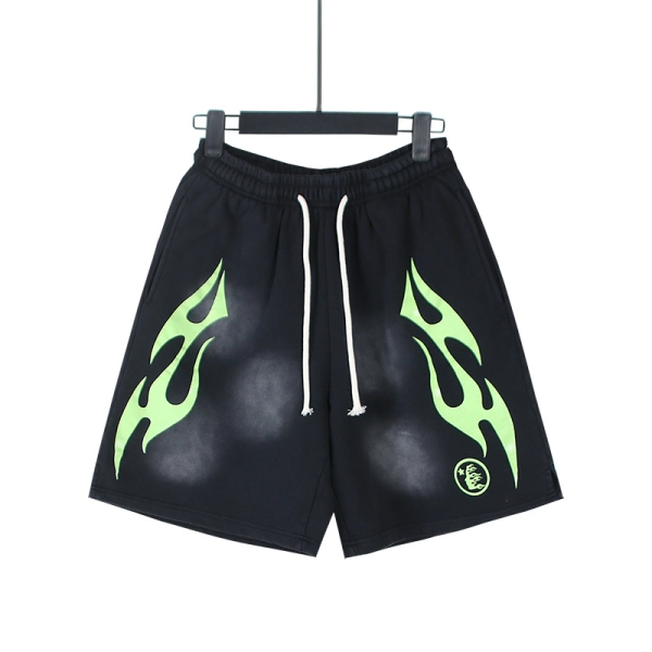 Hellstar Shorts  # 777 black&green