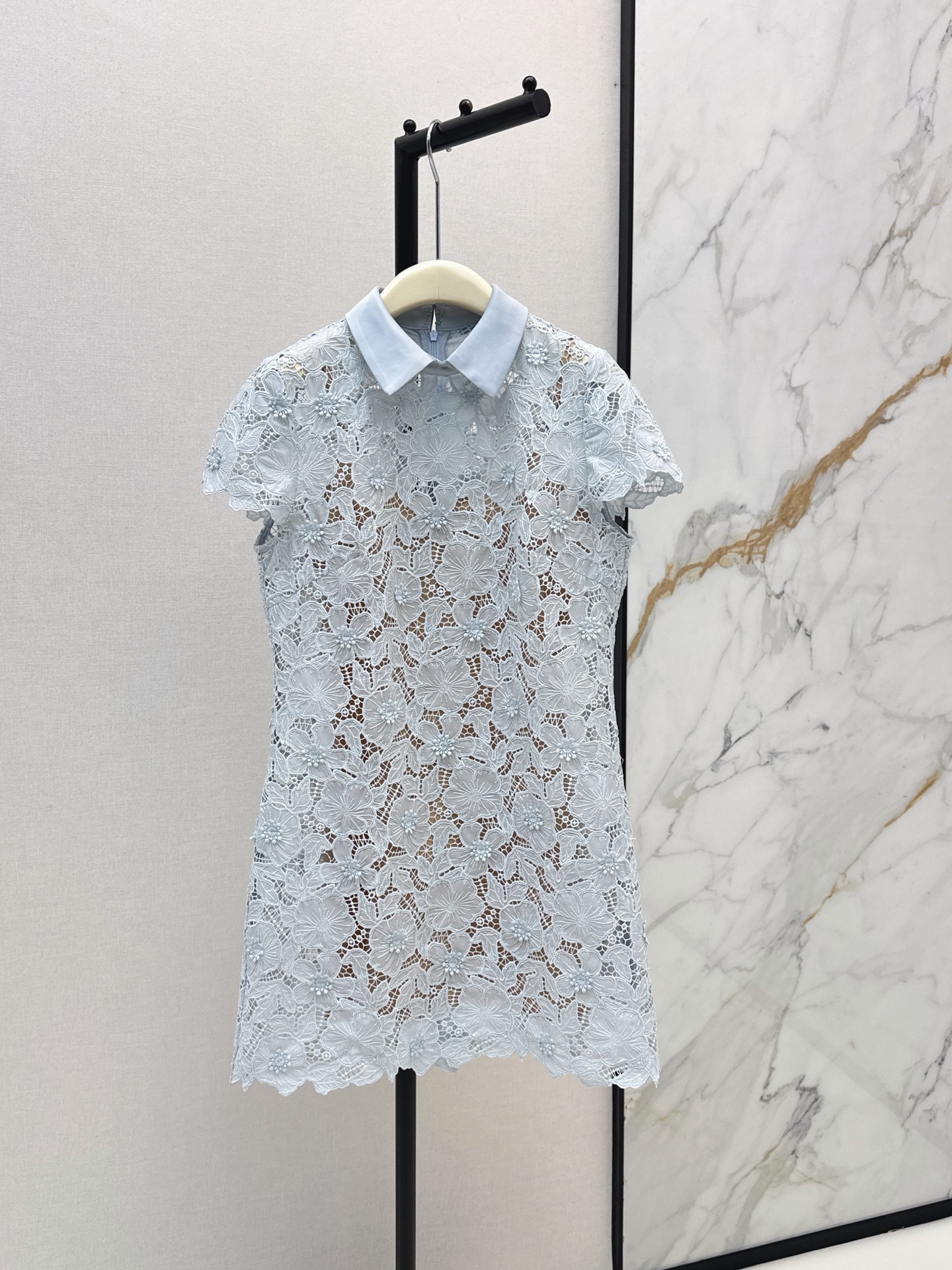SP New Floral Embroidered Lace Dress