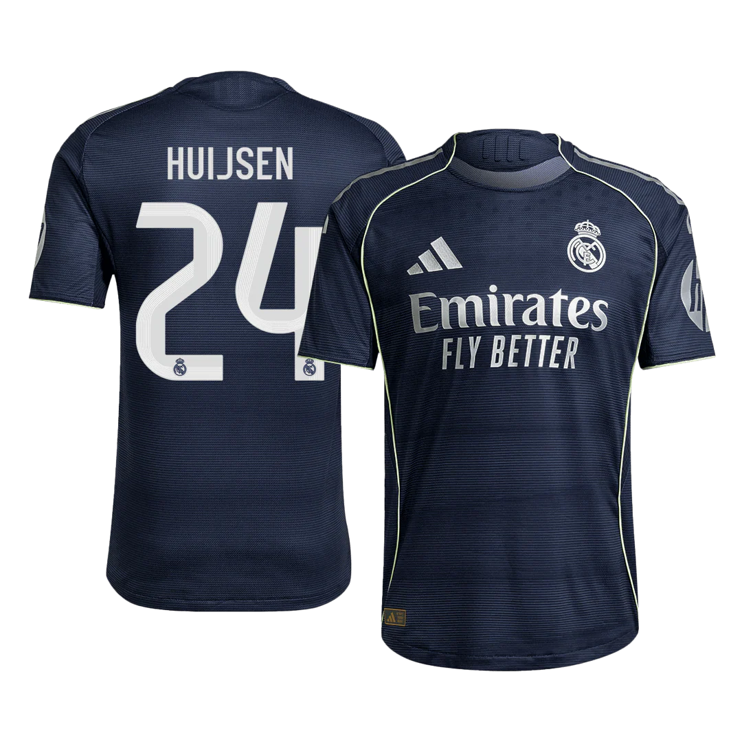 HUIJSEN #24 Real Madrid Away Player Version Soccer Jersey 2025/26