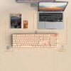 Retro Typewriter Bluetooth Keyboard and Mouse Set 2S – Milk Tea Cream
