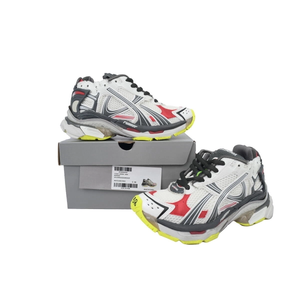 Balenciaga Runner Sneaker White Gray Black 772767 W3RNY 0509