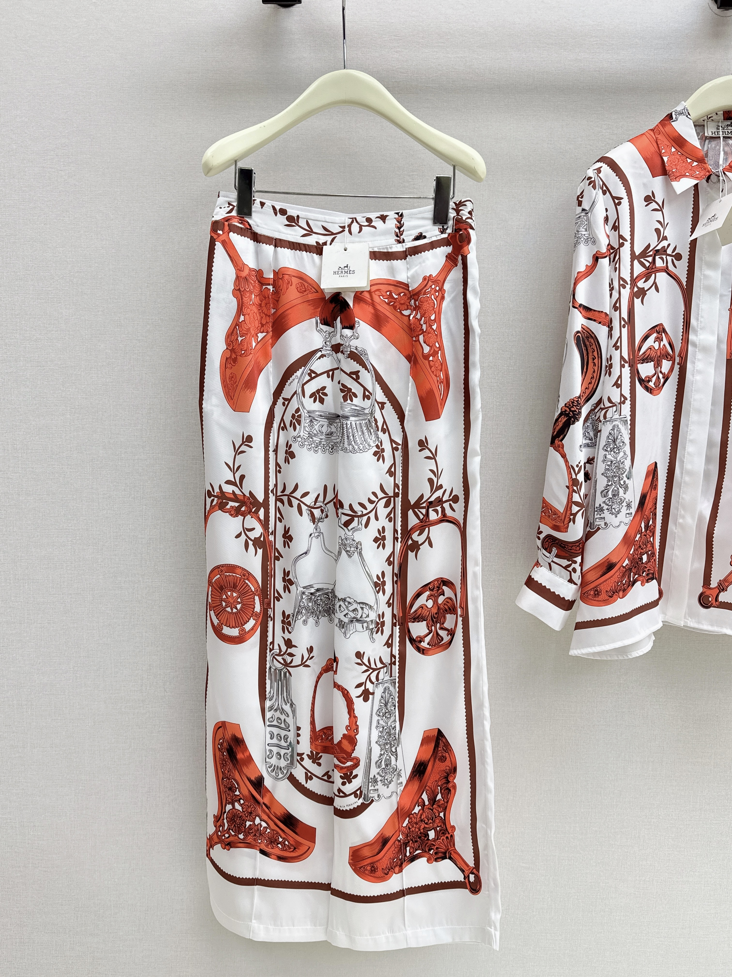 Herm New print silk pants