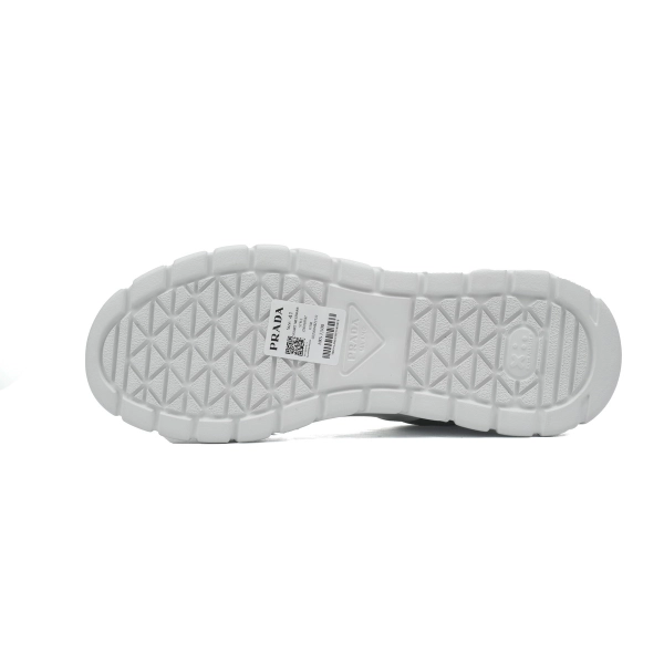 Prada Low-Top Sneakers Serrated White