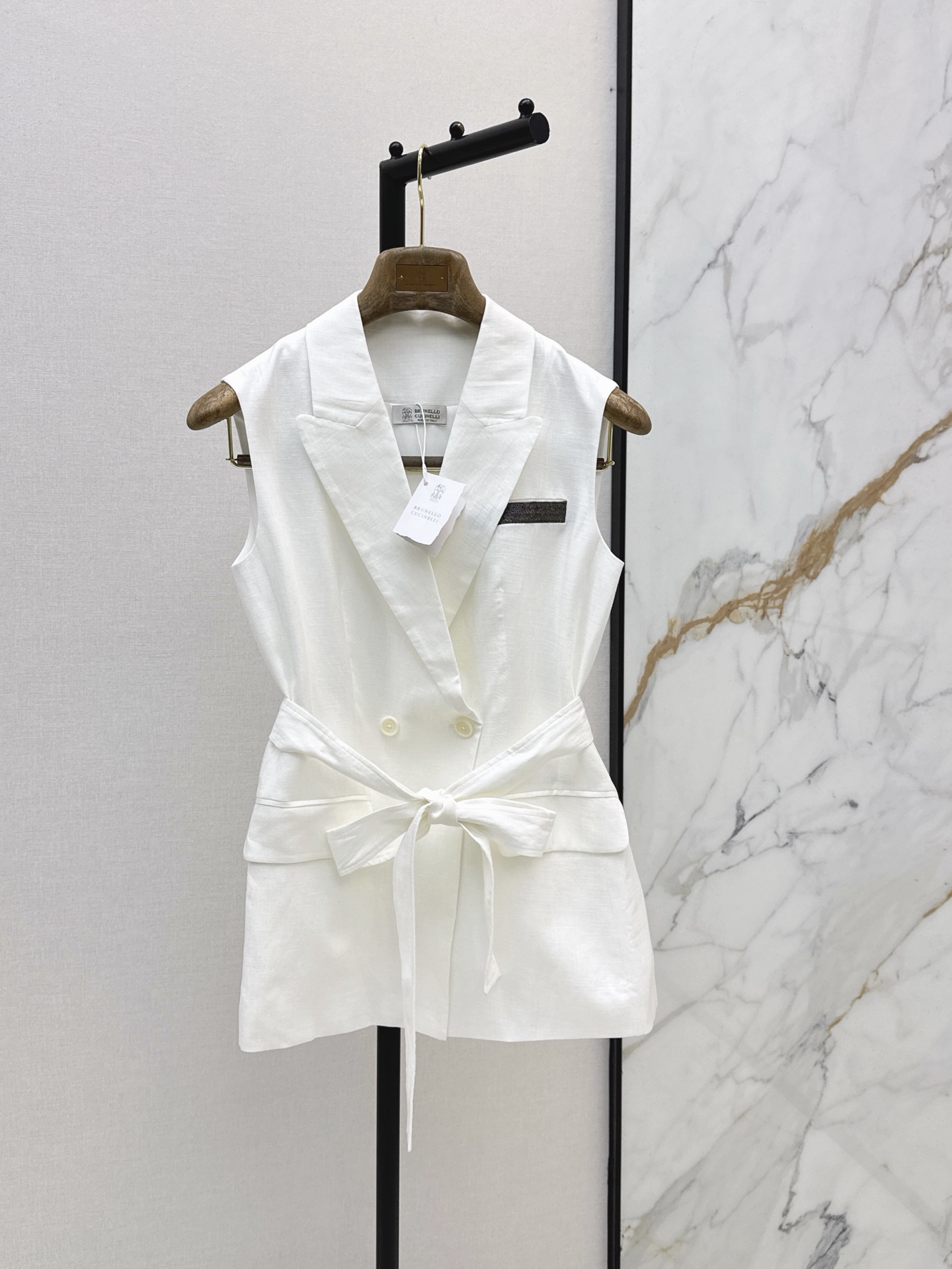 Brun New Color-block vest