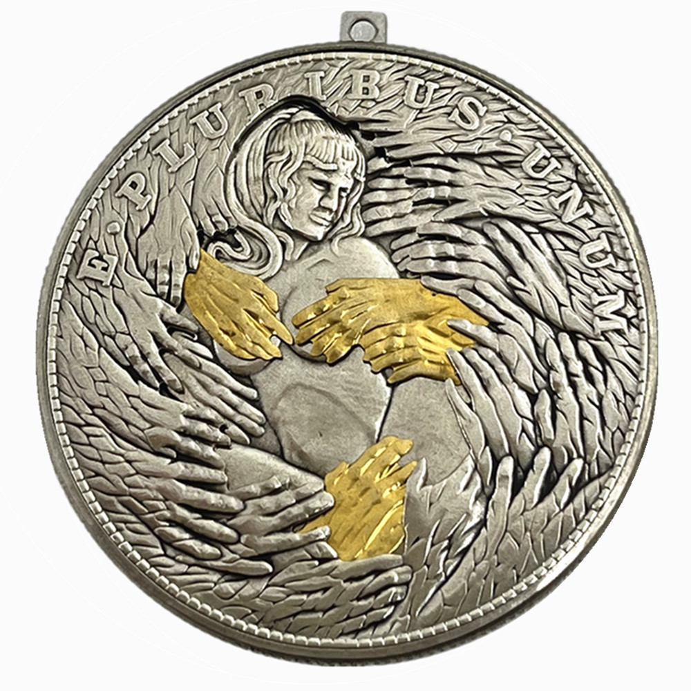 Movable Mechanical Coin  'Goddess Of Thousand Hands'  Sexy Girl Roman Booteen Coin Hobo Nickel Morgan Dollar Amazing Art Collectible Creative Gift Handmade Commemoration Coin