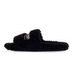 Balenciaga Furry Slide Black 654747W2DO11096