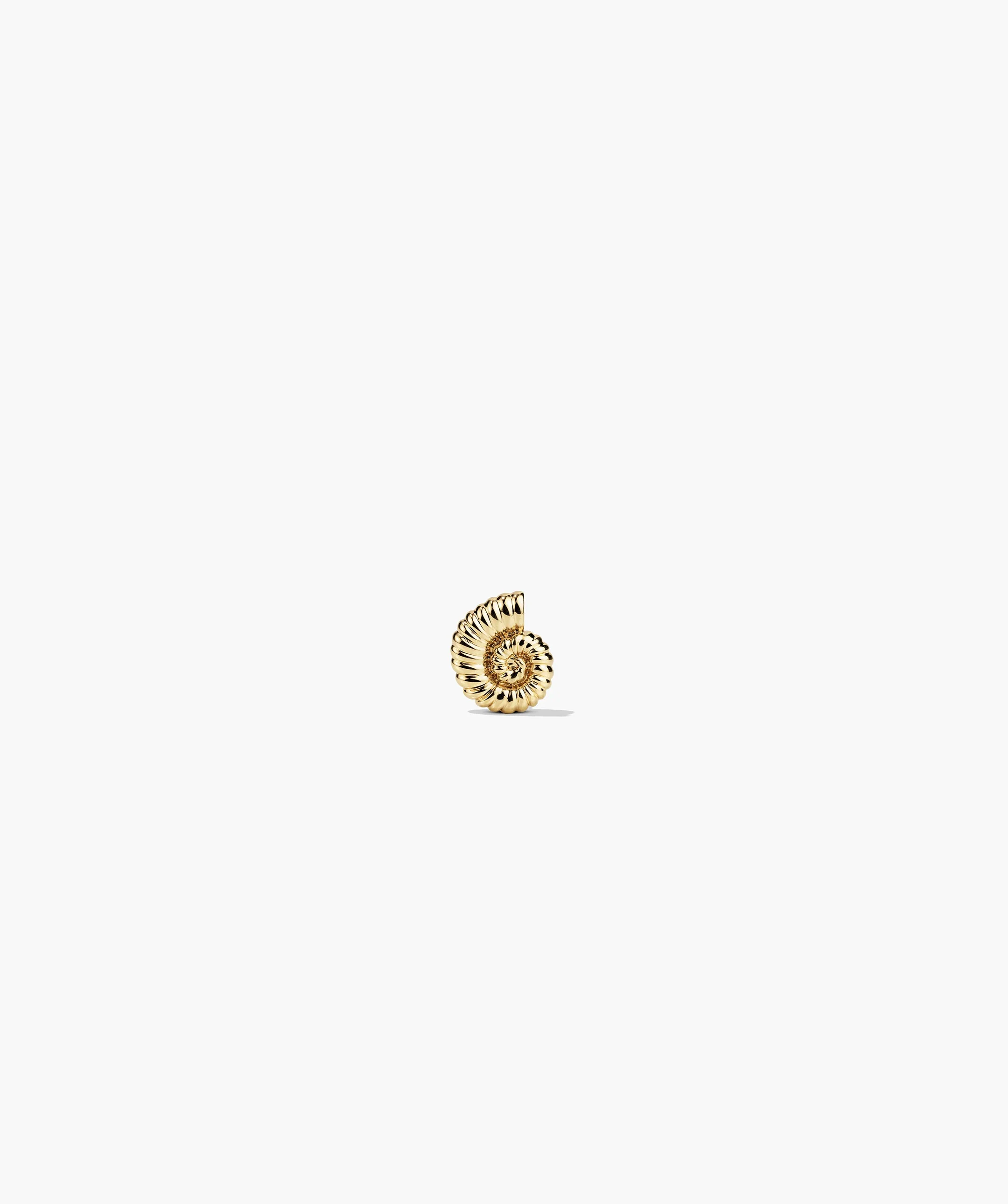 Single Ammonite Mini Stud