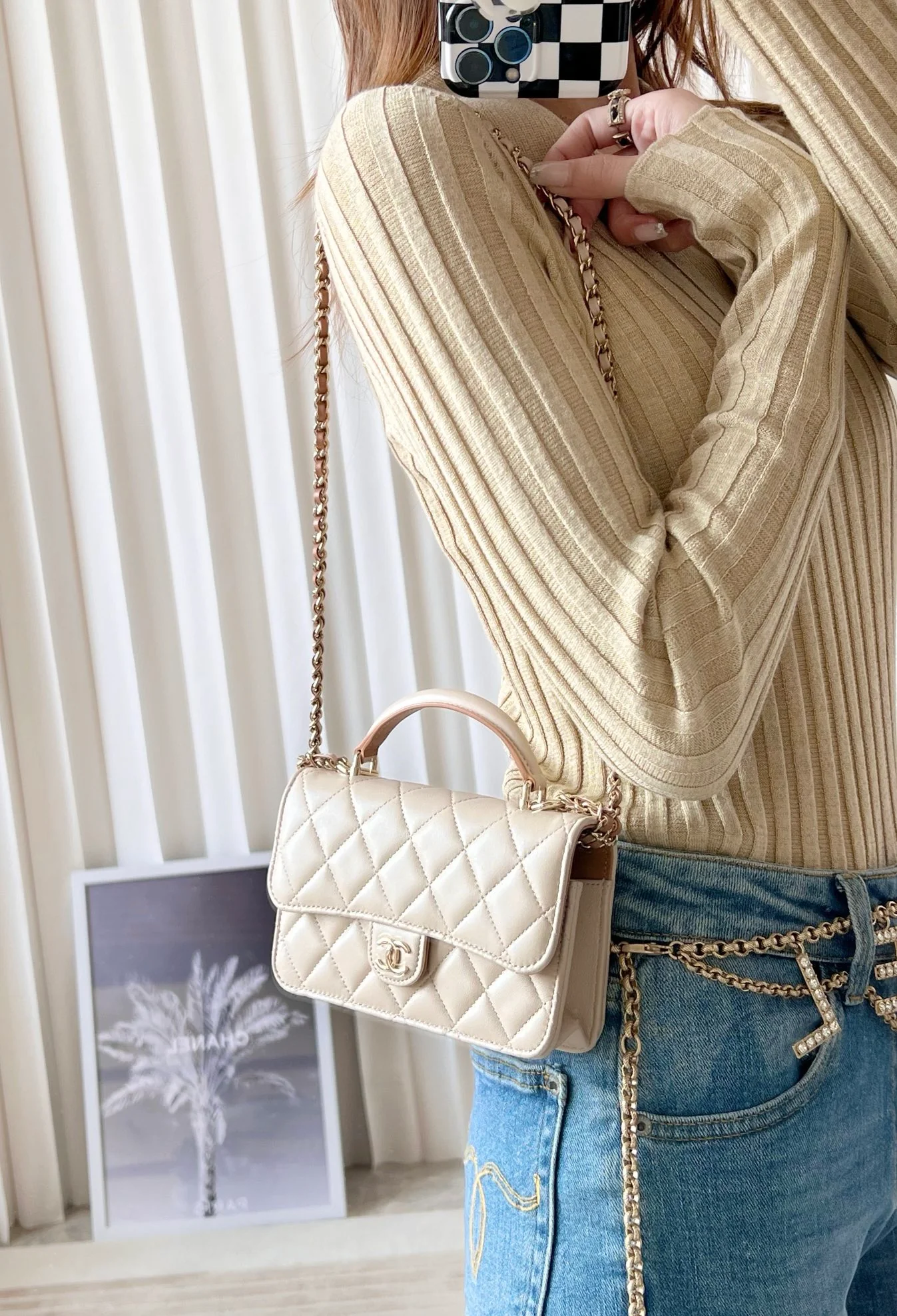 Chan New 23p mobile phone bag