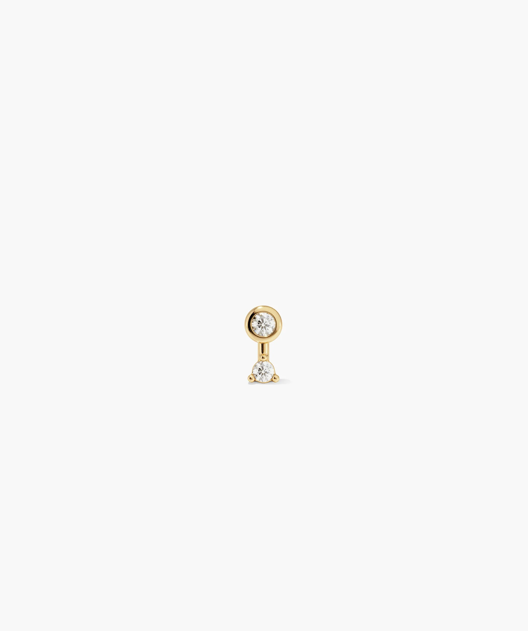 Piercing Studio - Lab Grown Diamond Round Drop Stud