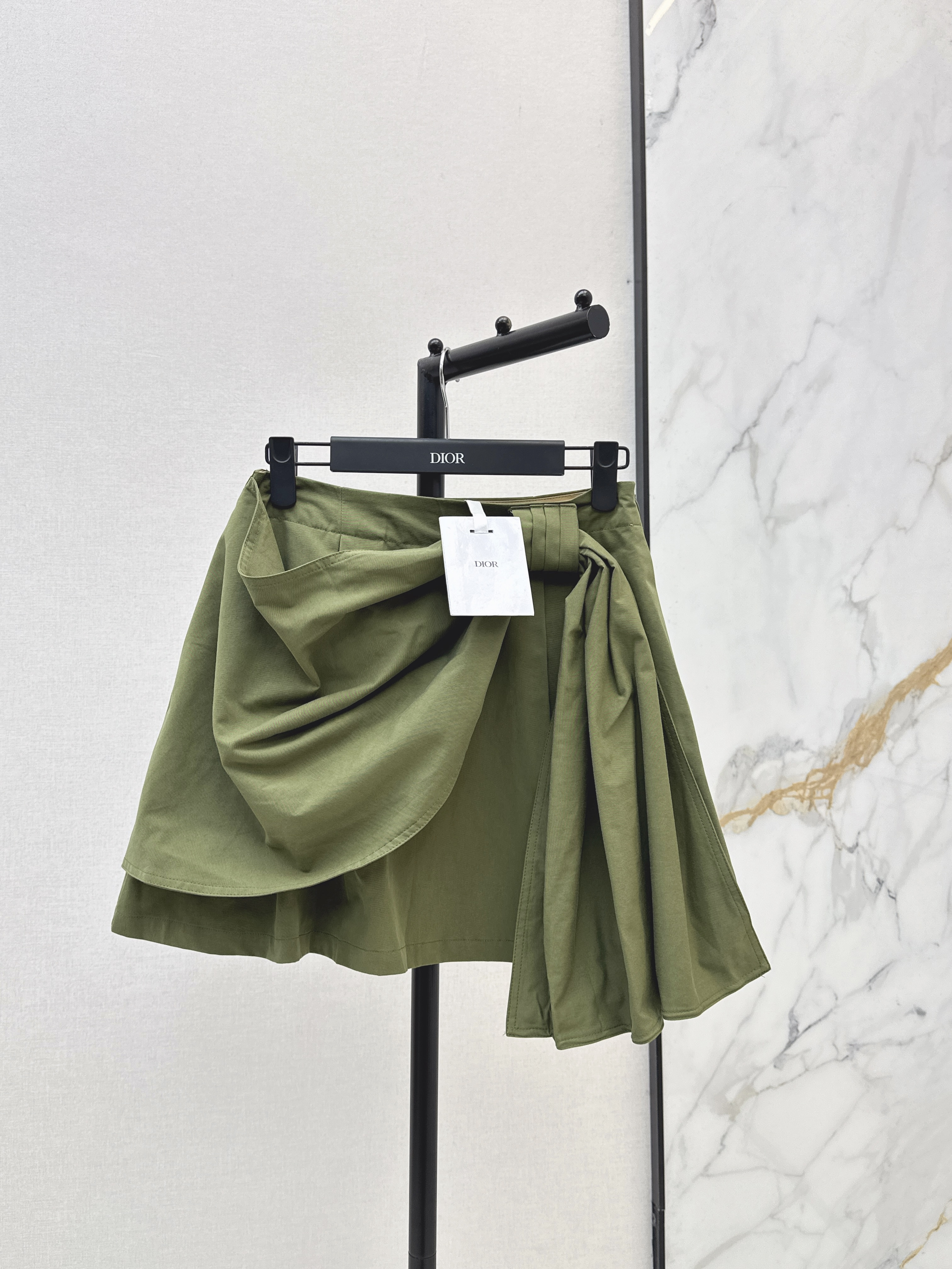 CD New draped wrap mini skirt
