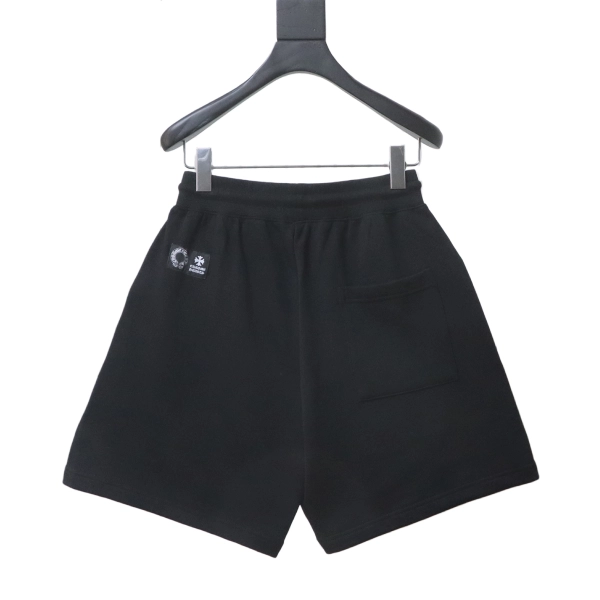 Chrome Hearts 26SS Red Tongue Patch Embroidered Shorts black