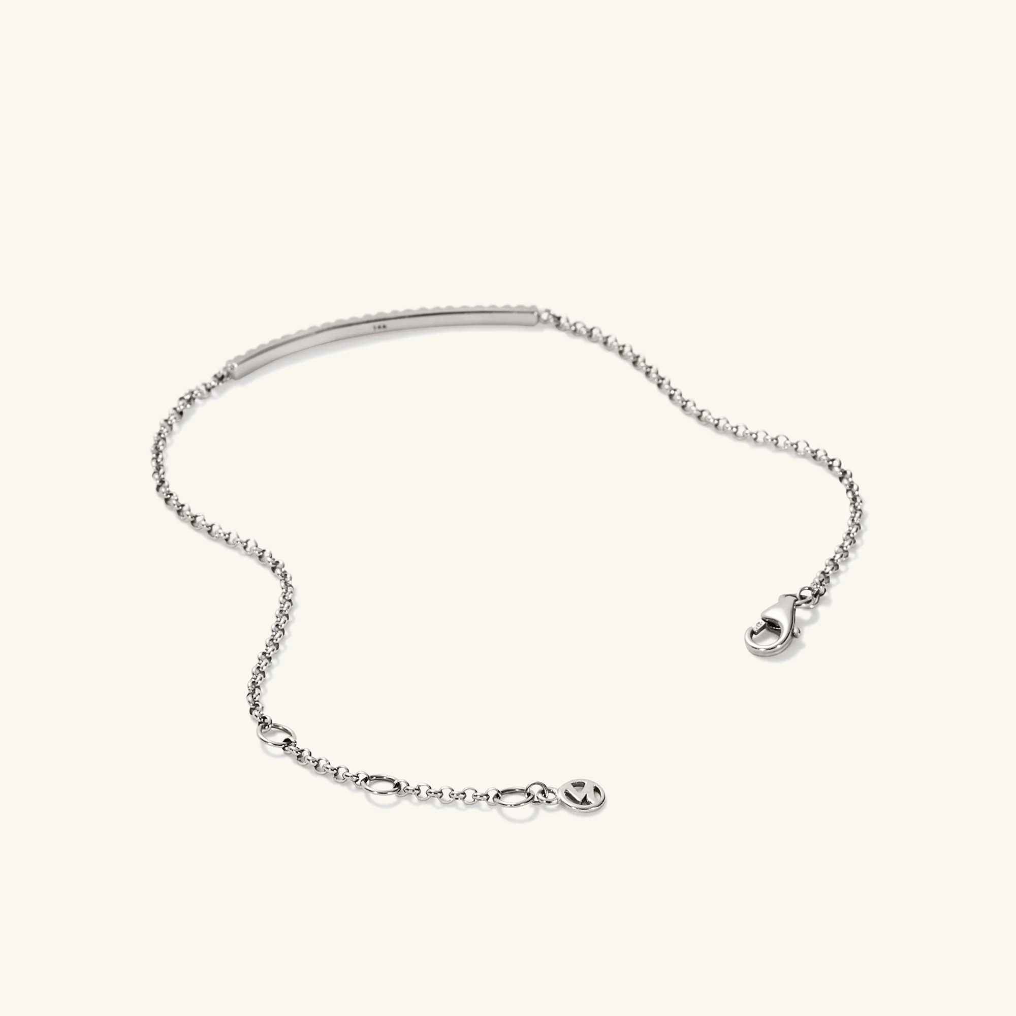 Pave Diamond Bar Bracelet