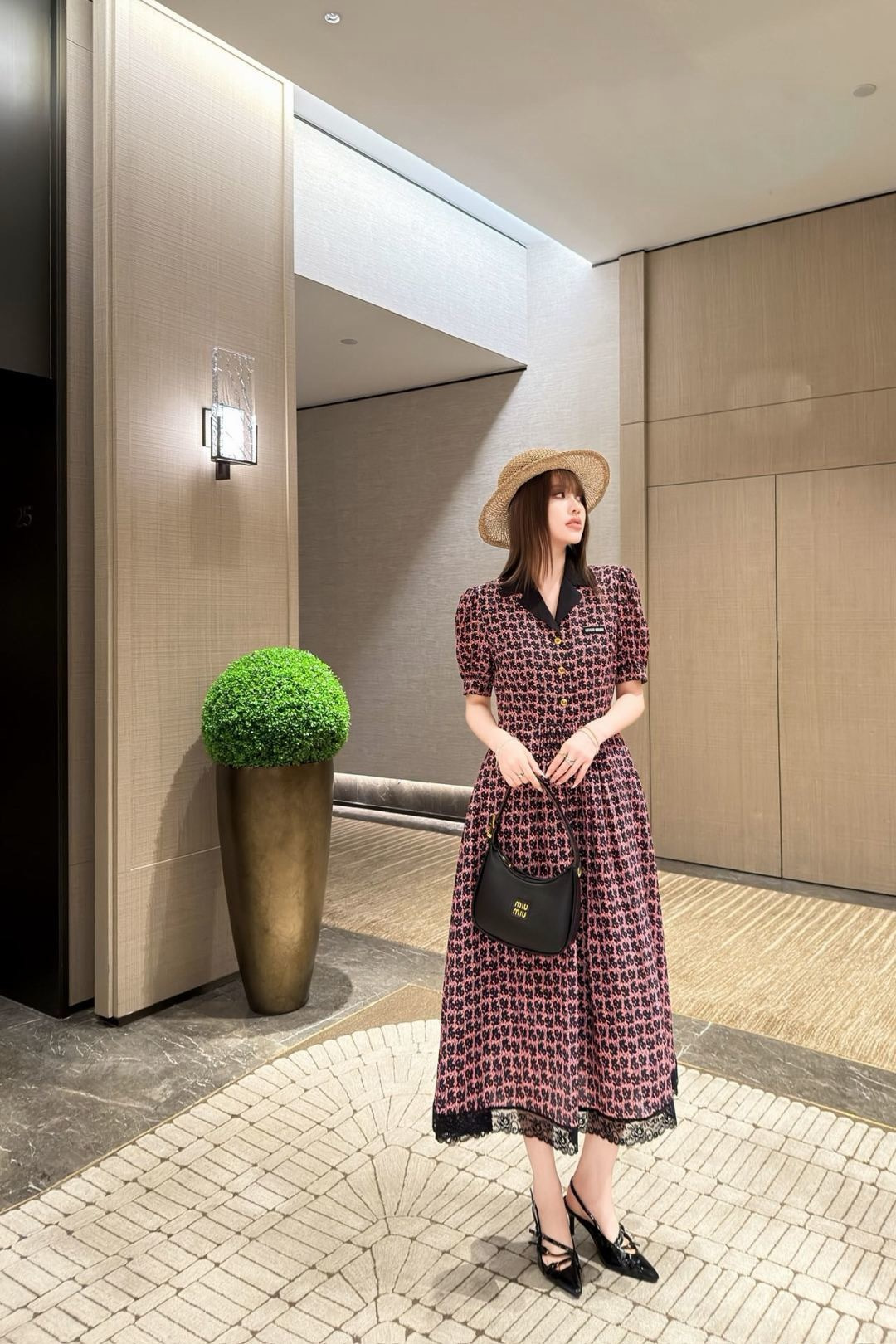 Miu New Color-block dress