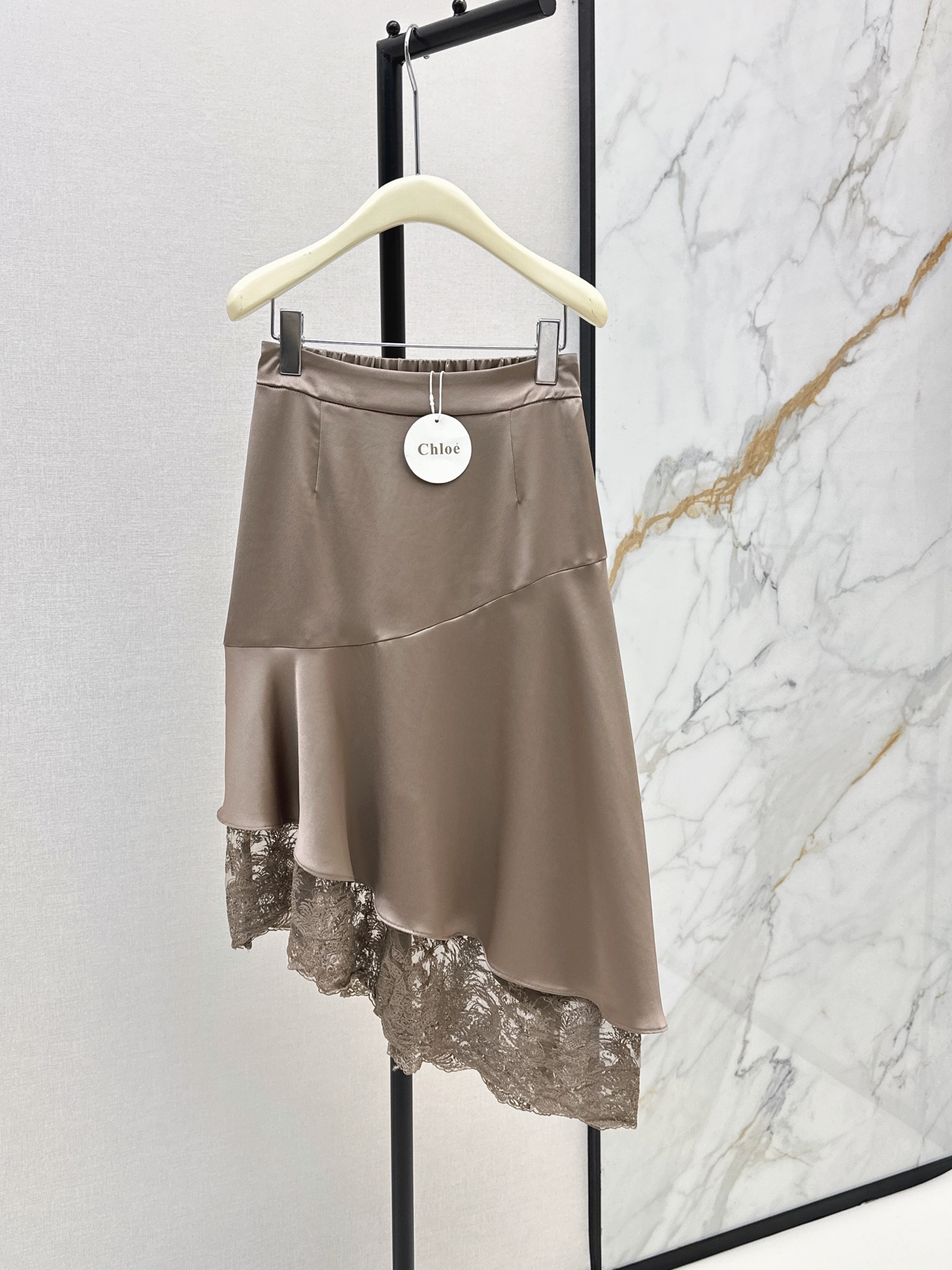 Chol New Patchwork Lace Irregular Skirt