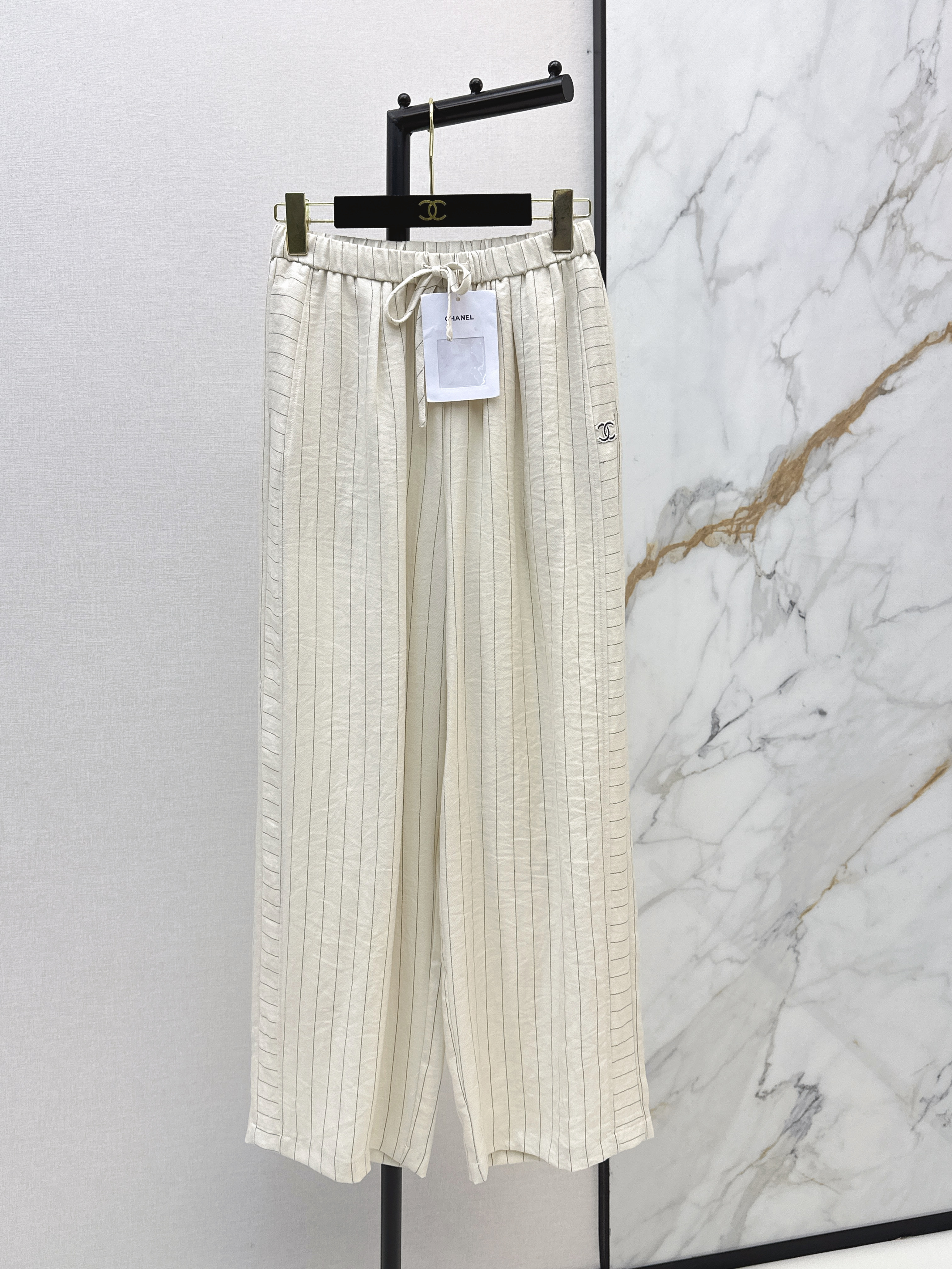 Chan New stripe wide-leg pants