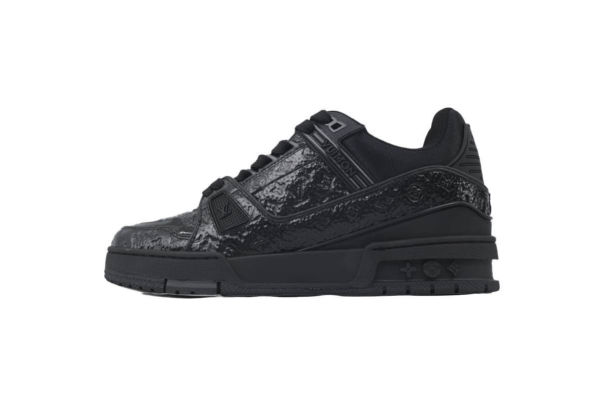 Pkkicks God Batch Louis Vuitton Black Lychee Patent Leather