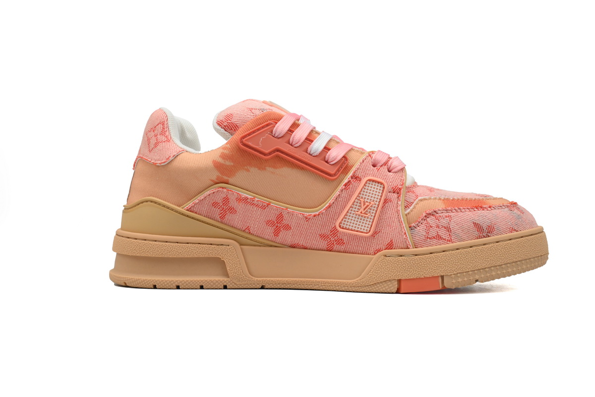Pkkicks God Batch LOUIS VUITTON Trainer Rendering Orange Cloth