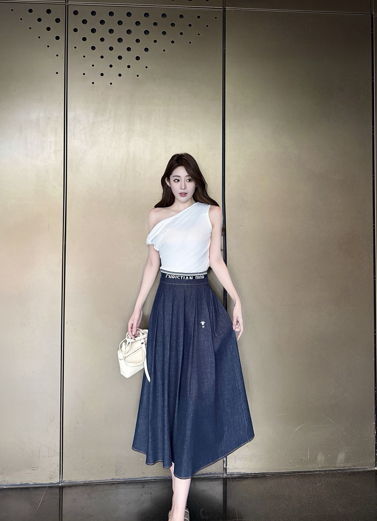 CD New denim skirt