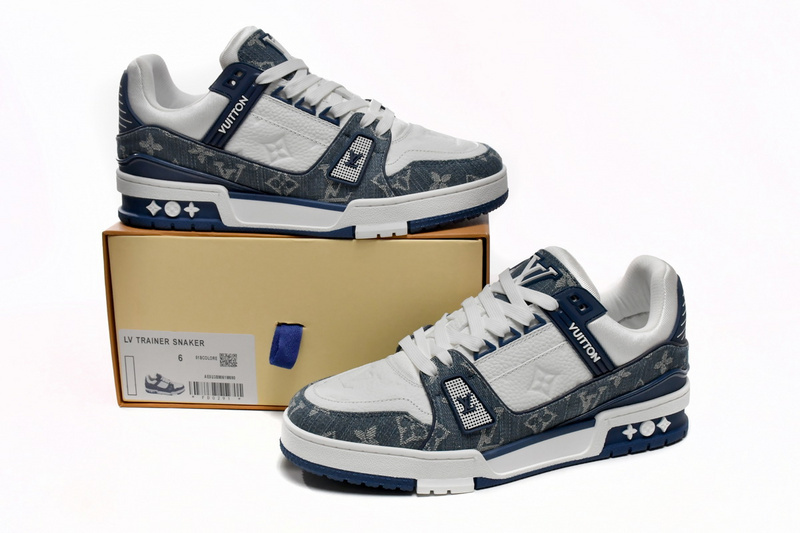 Pkkicks God Batch LOUIS VUITTON Trainer Cowboy Blue FD0291