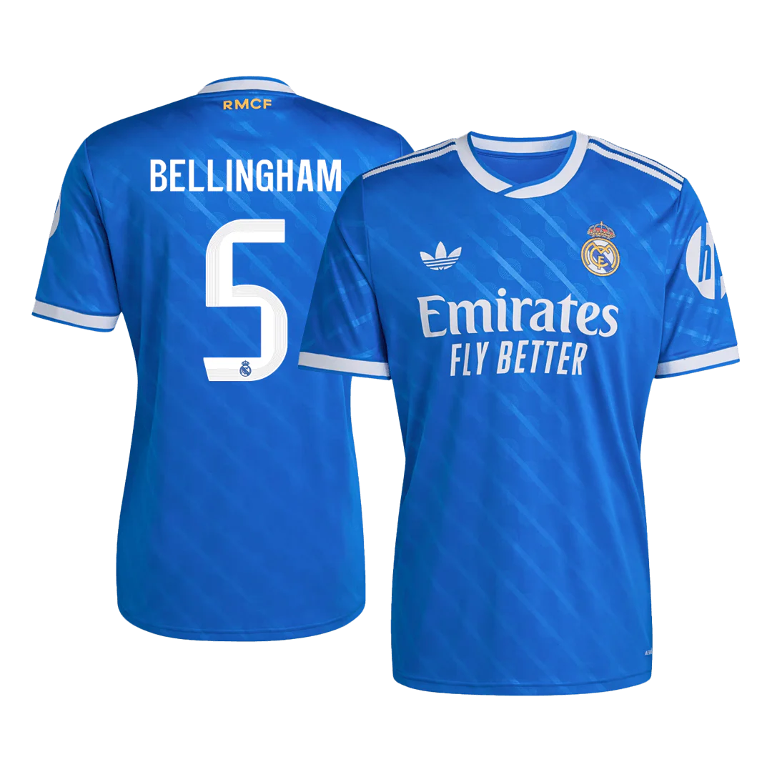BELLINGHAM #5 Real Madrid Third Away Soccer Jersey 2025/26