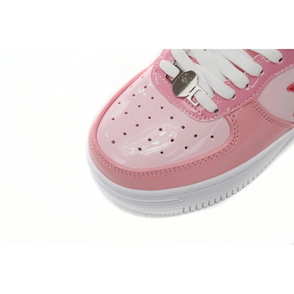 Cheap Fake BapeSta Low Pink Paint Leather 1H2-019-1046