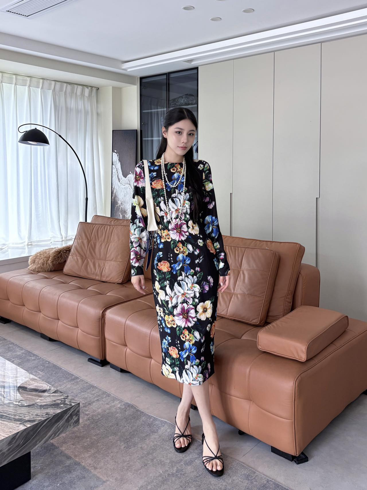 Dolc New Floral Silk Dress
