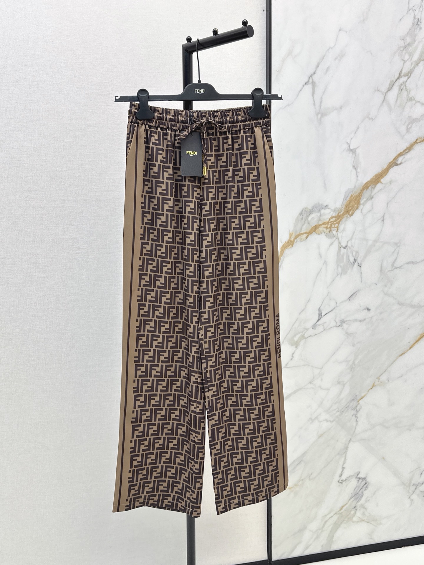 Fend New Drawstring wide-leg pants