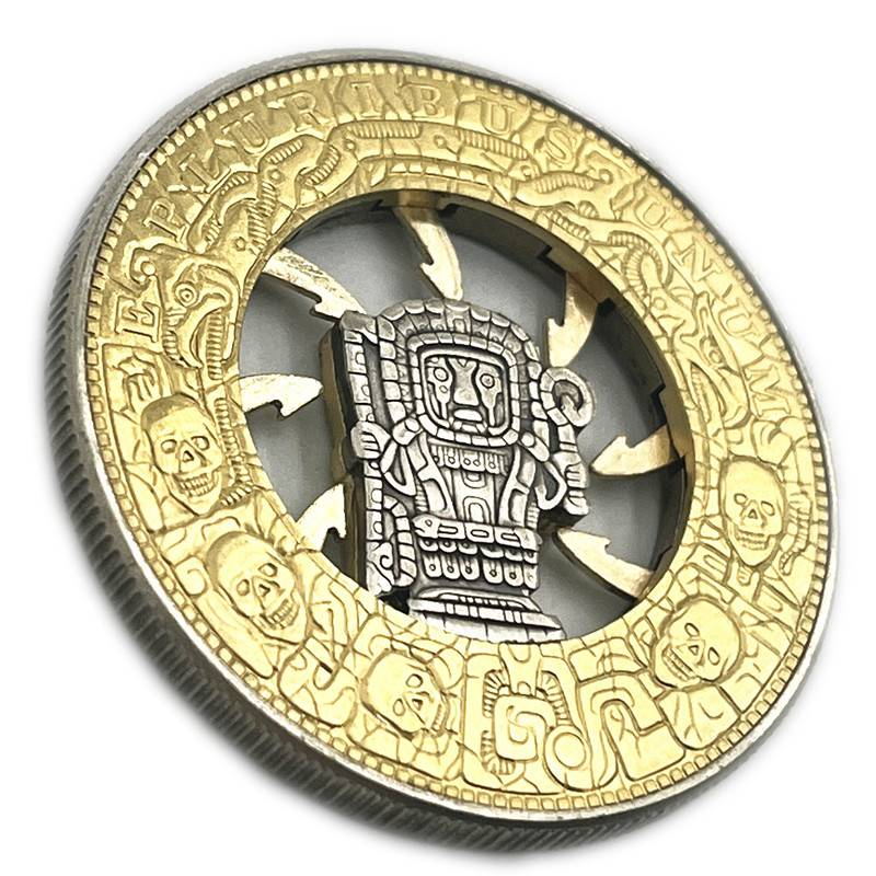 USA Movable Mechanical Coin 'Trap Coin' Roman Booteen Coin Hobo Nickel Morgan Dollar Amazing Art Collectible Creative Gift Handmade Commemoration Coin