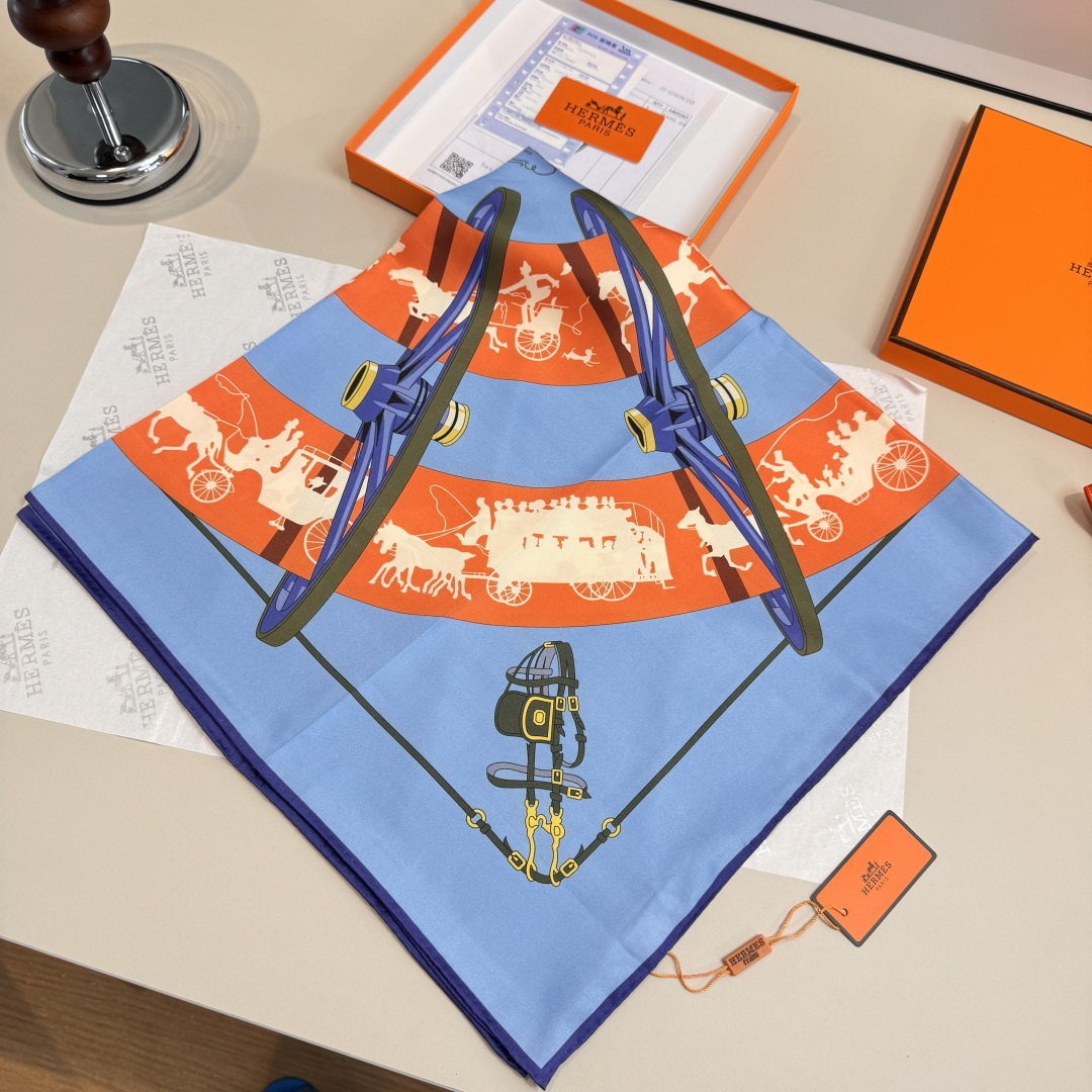 Herm New Silk square scarf