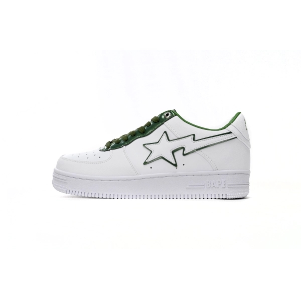 Cheap BapeSta  White Green edge 1J30-191-017