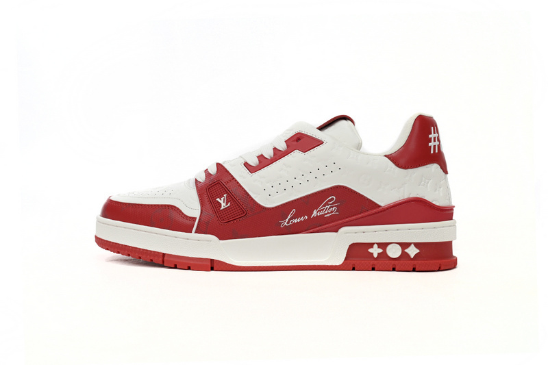 Pkkicks God Batch LOUIS VUITTON White Red 1AANFH