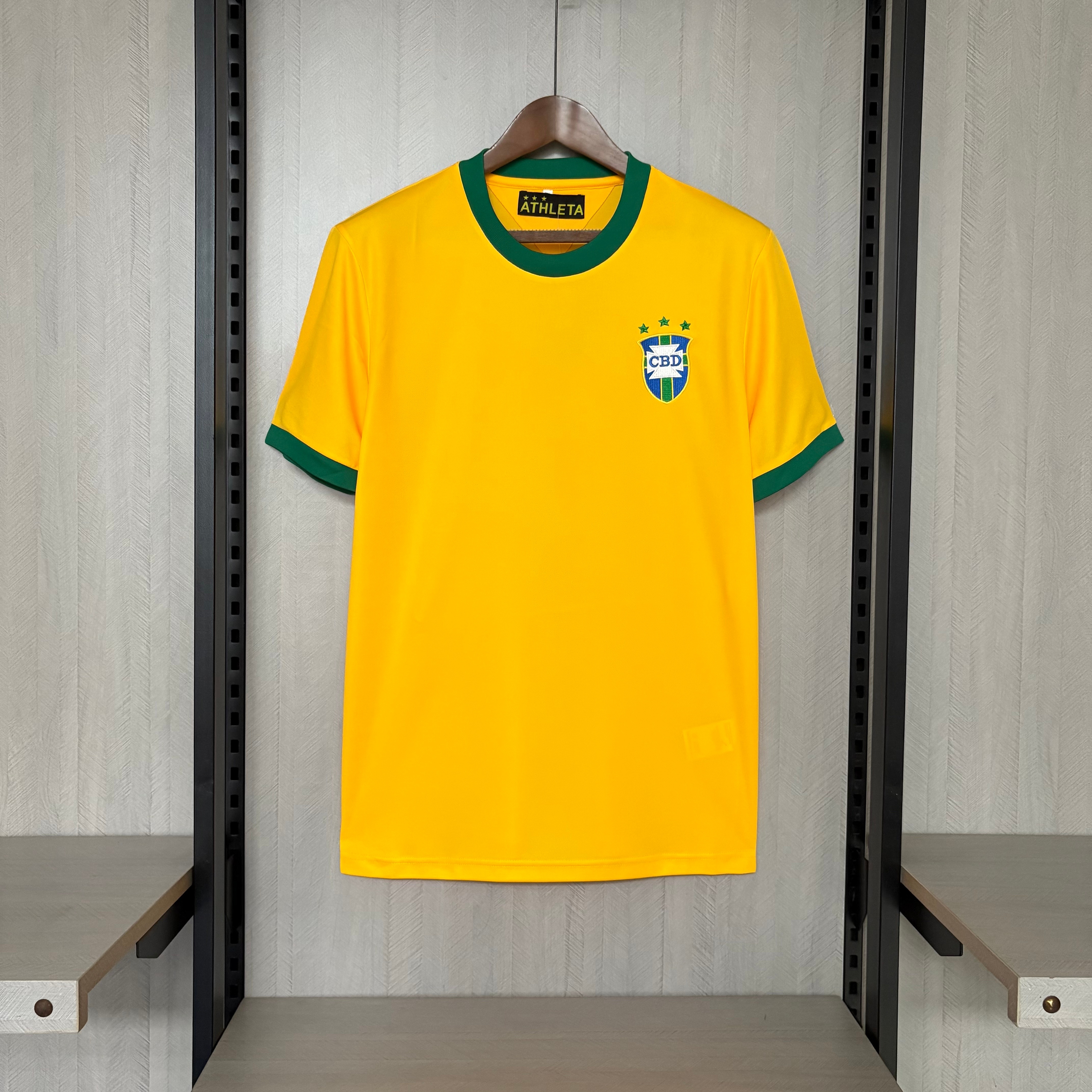 Retro Brazil 1971 Home Jersey