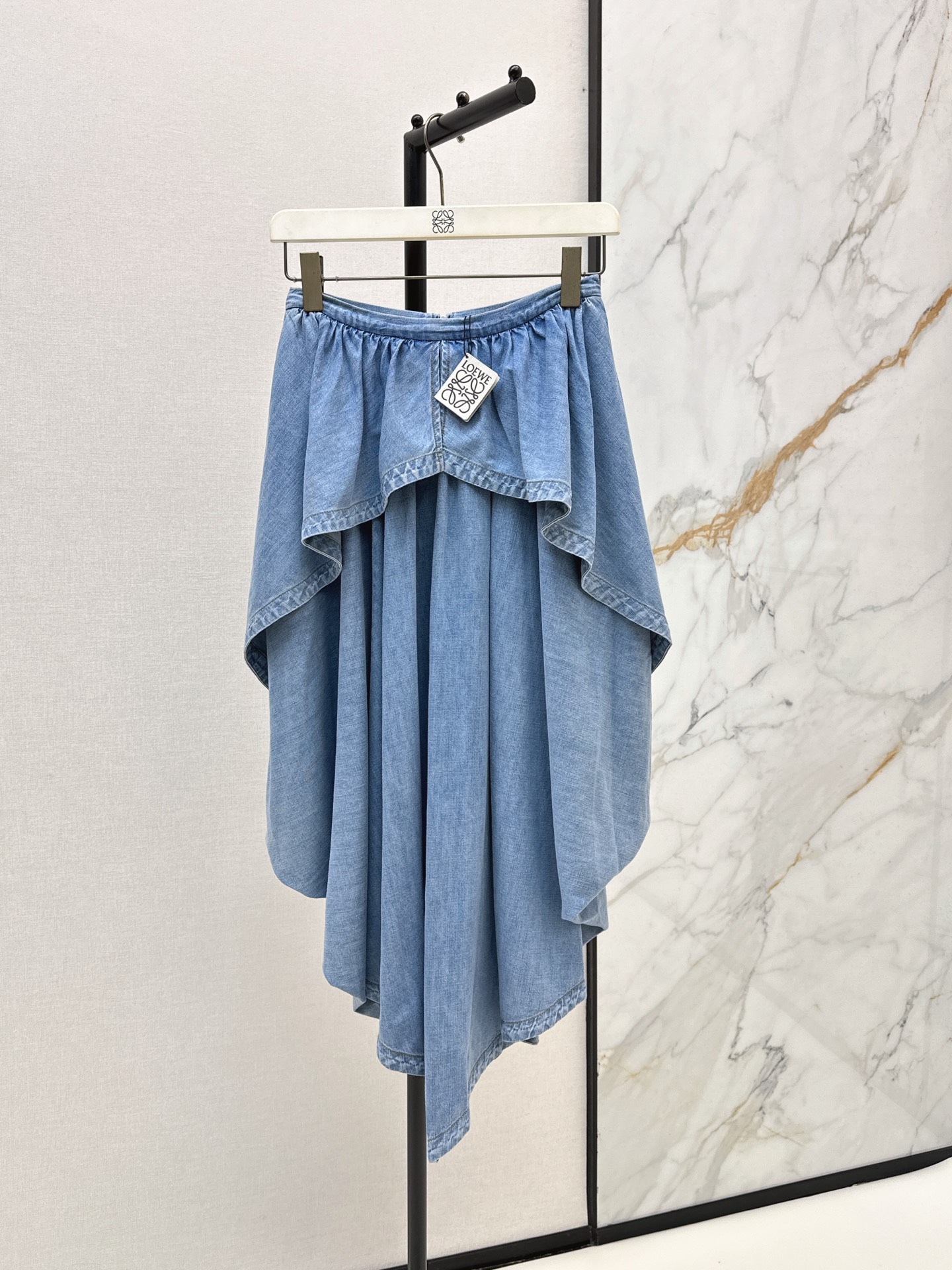 Loe New Asymmetrical denim skirt