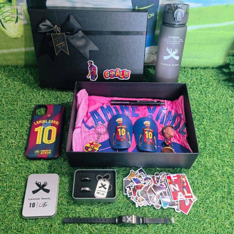 Barcelona Lamine Yamal 10 Gift Bundle (with Jersey and phone case)