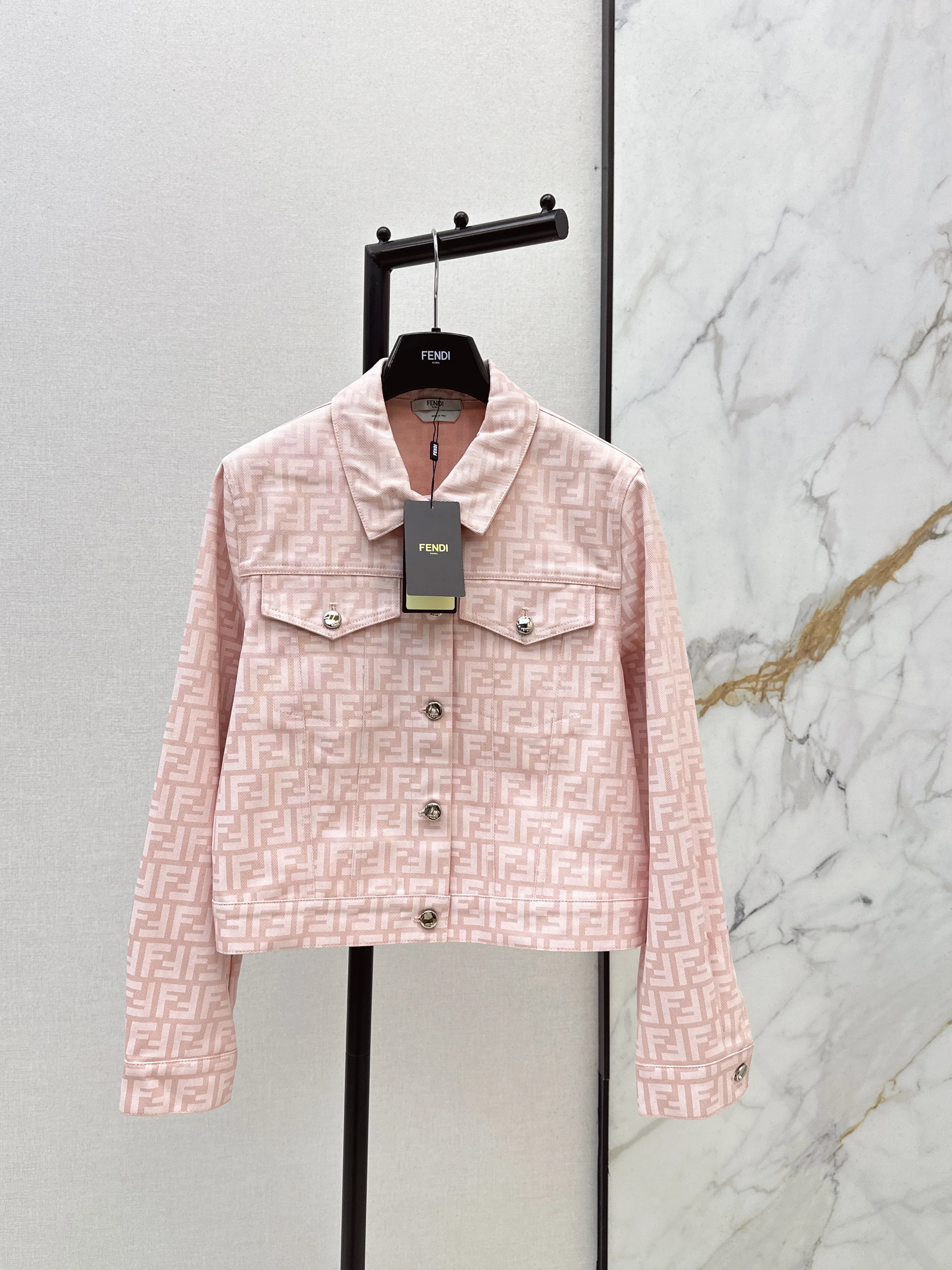 Fend NEW jacquard denim jacket