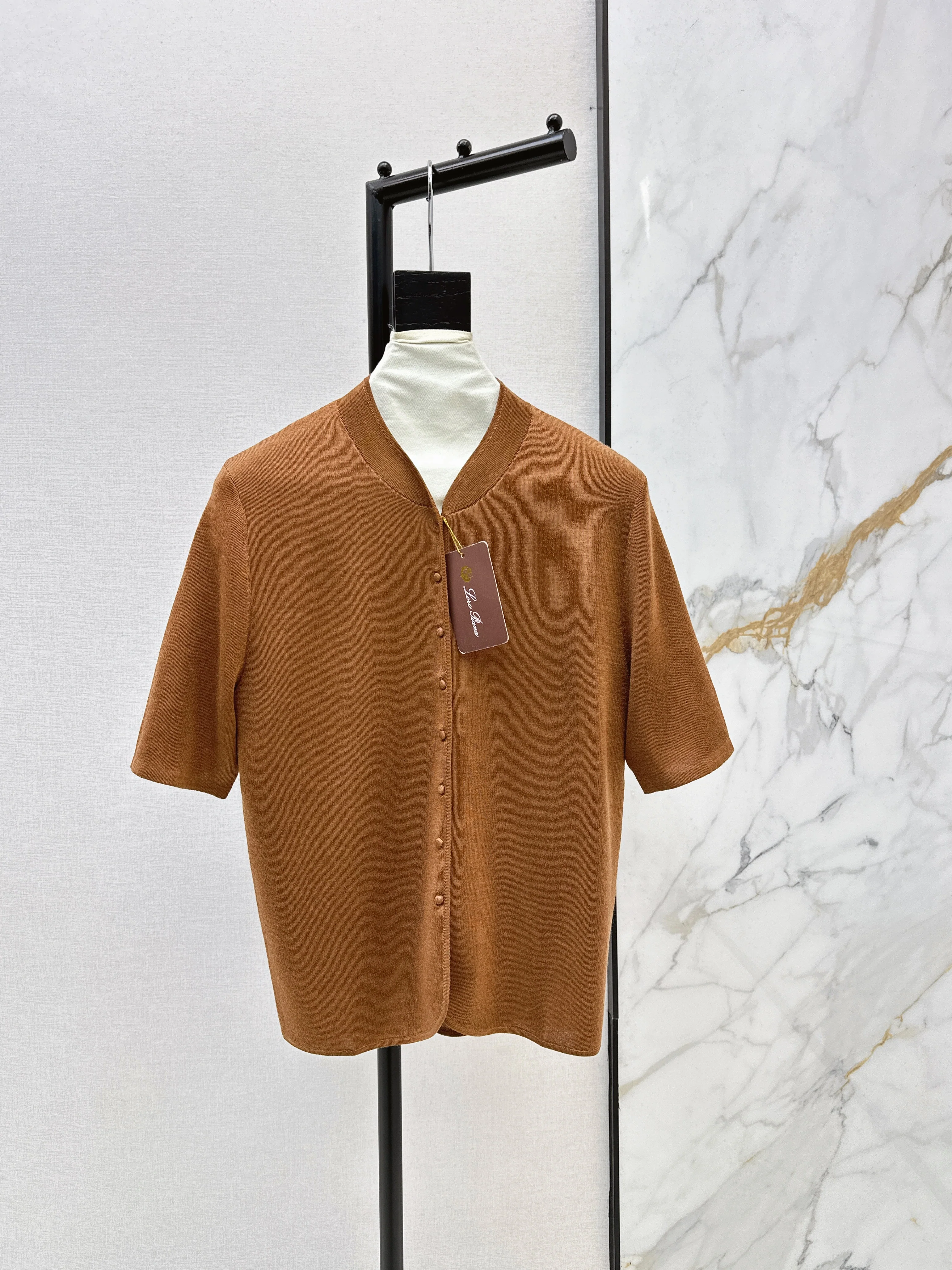 Loro NEW silk shorts sleeve jacket