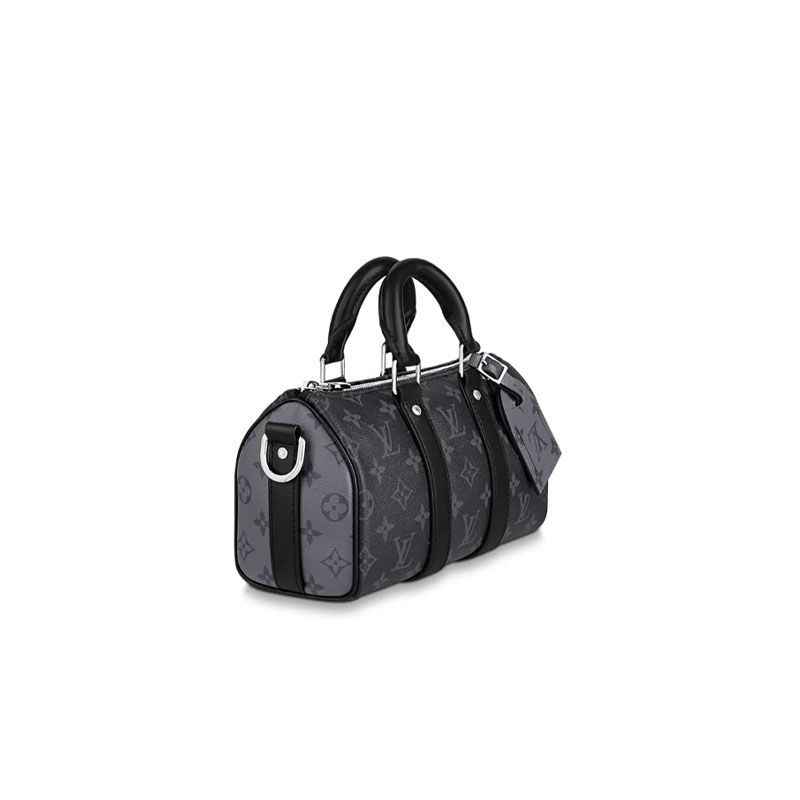 [Louis Vuitton] Louis Vuitton LV keepall 25 Black Samurai Presbyted Flower Hand Shoulder Crossbody Bag