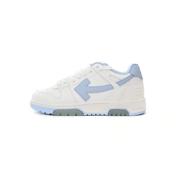 OFF-WHITE Out Of Office OOO 30 MM Low Tops White Light Blue OMIA189C99LEA0010145
