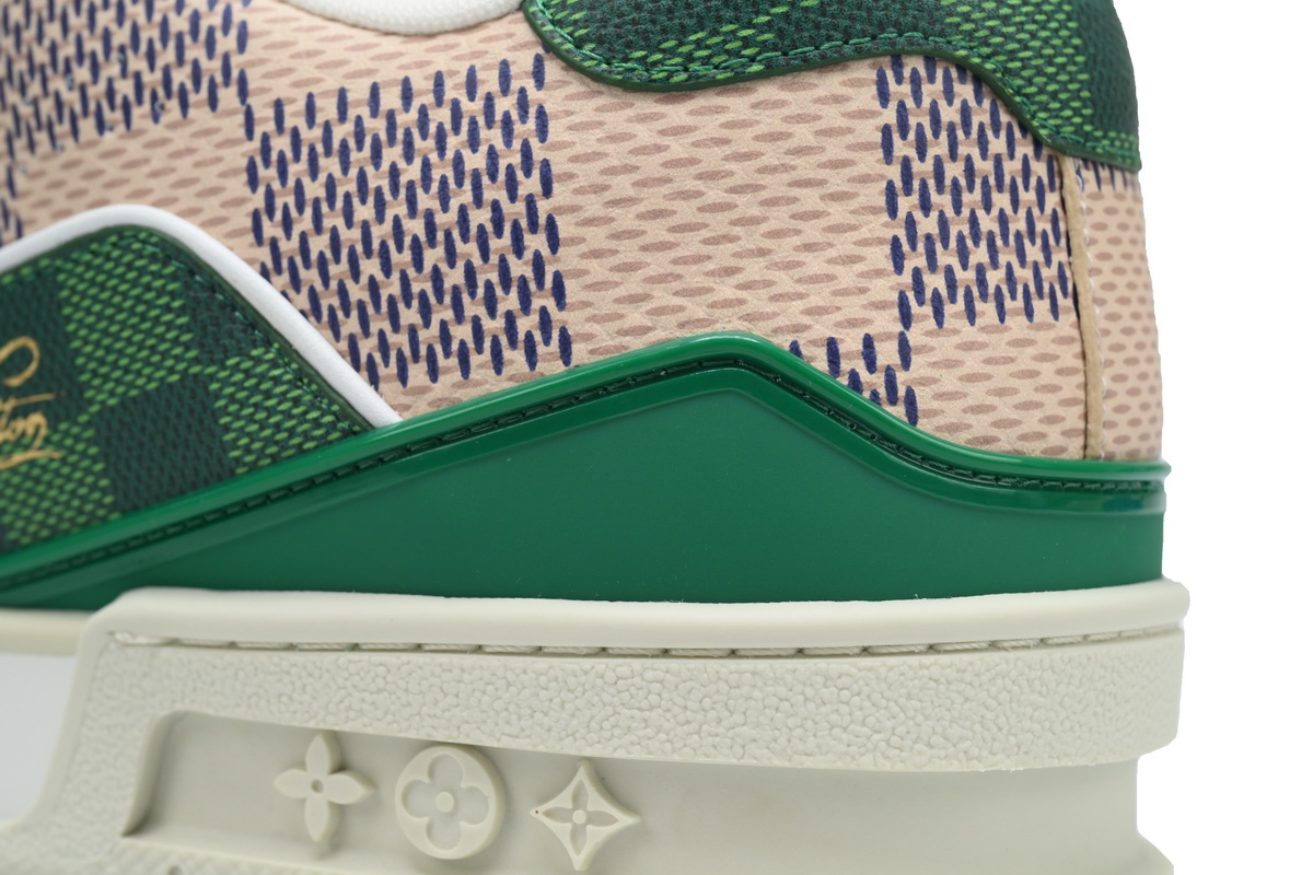 Pkkicks God Batch LOUIS VUITTON Trainer White Green