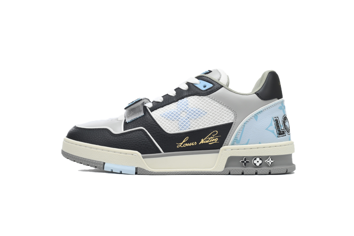 Pkkicks God Batch LOUIS VUITTON Trainer Black Blue