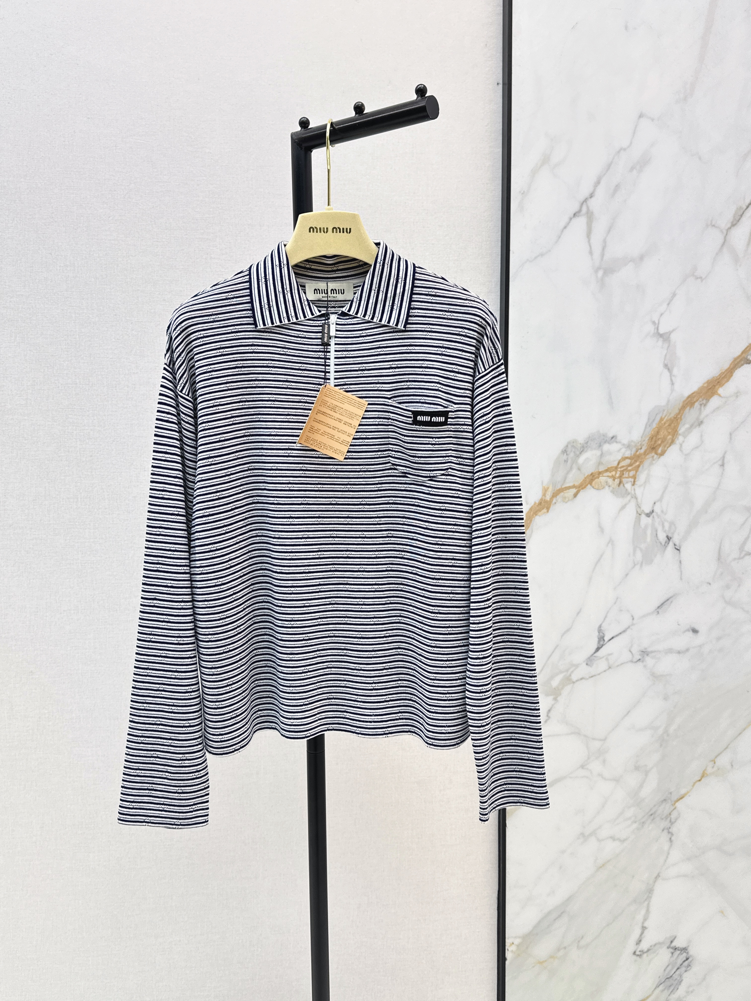 Miu New Striped knitwear