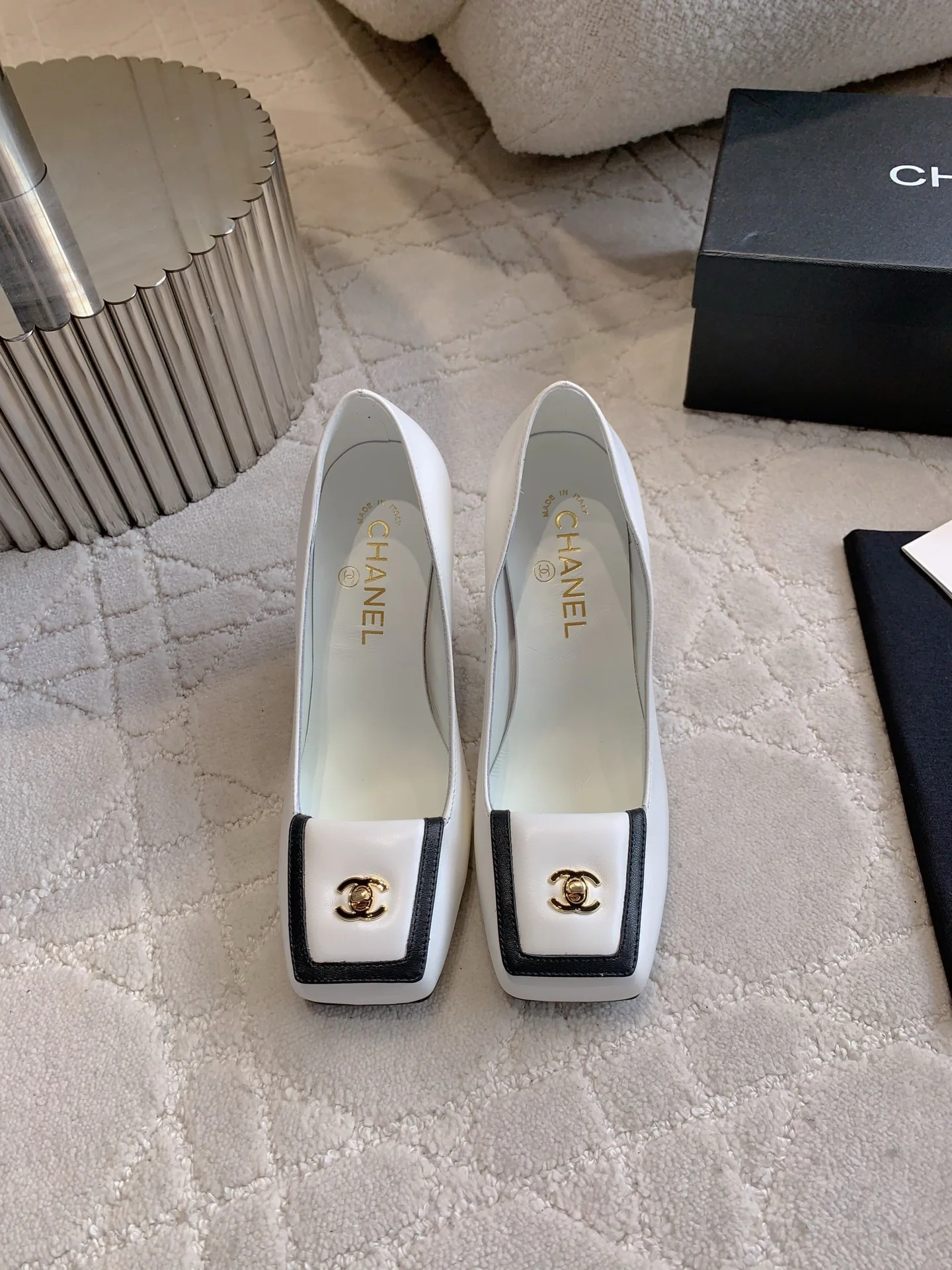 Chan New Square-toe high heels