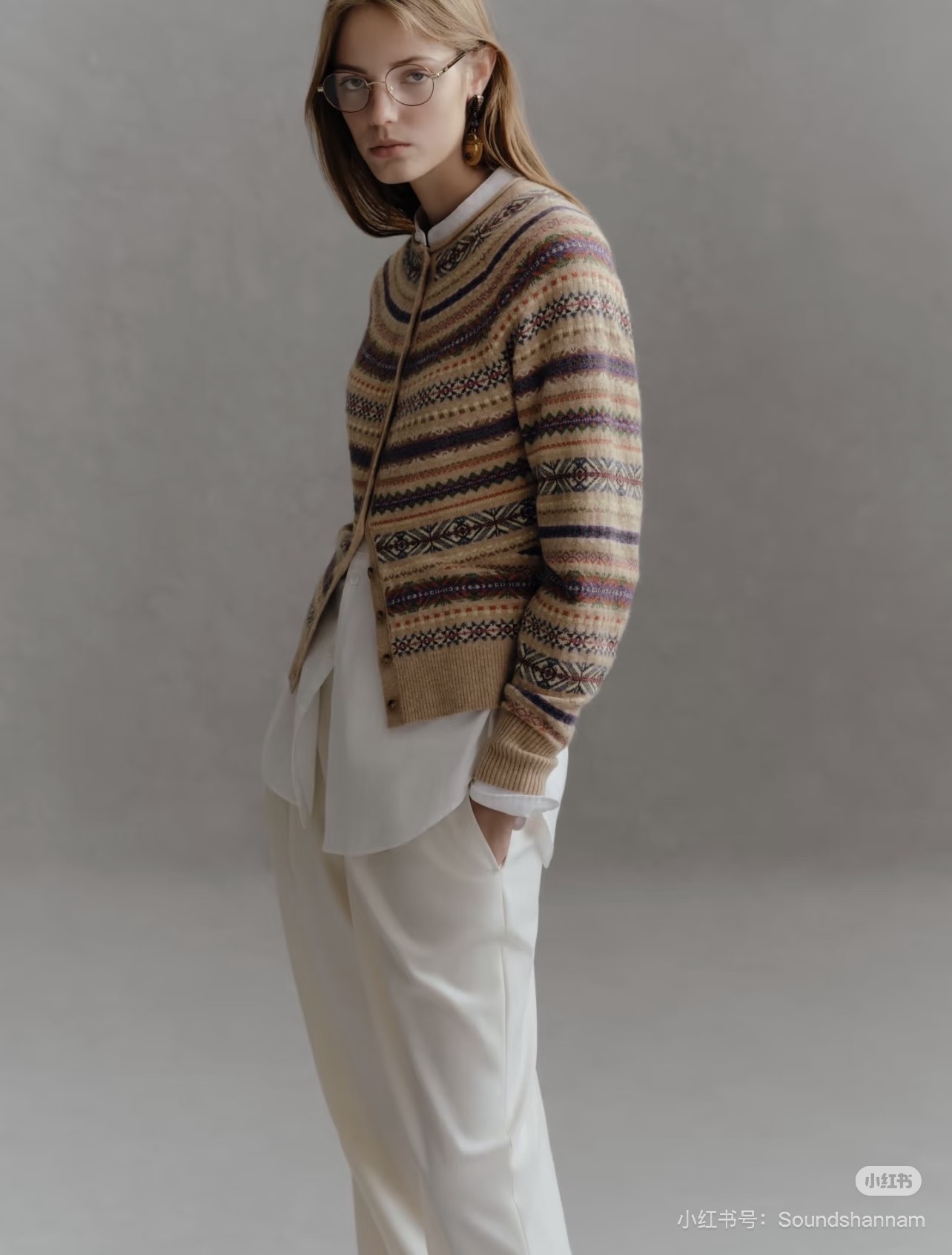 Ral New Fair Isle Floral Cardigan
