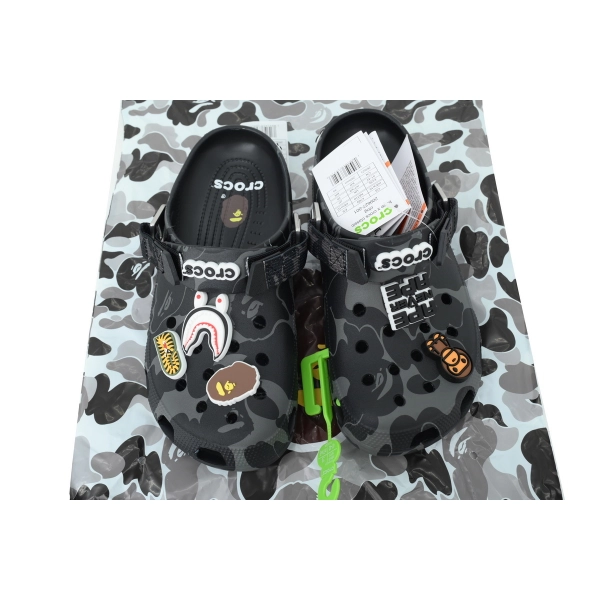 BAPE x Crocs Classic Clog 'ABC Camo - Black'