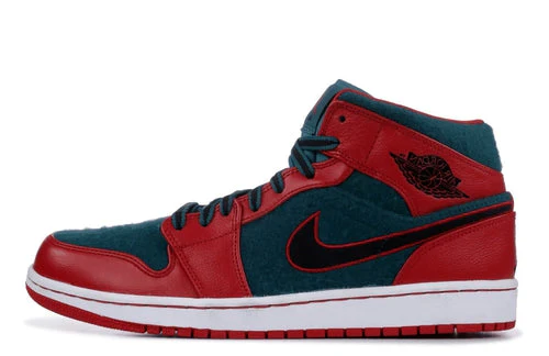 AJ1 Mid Gym Red Dark Sea 633206-608