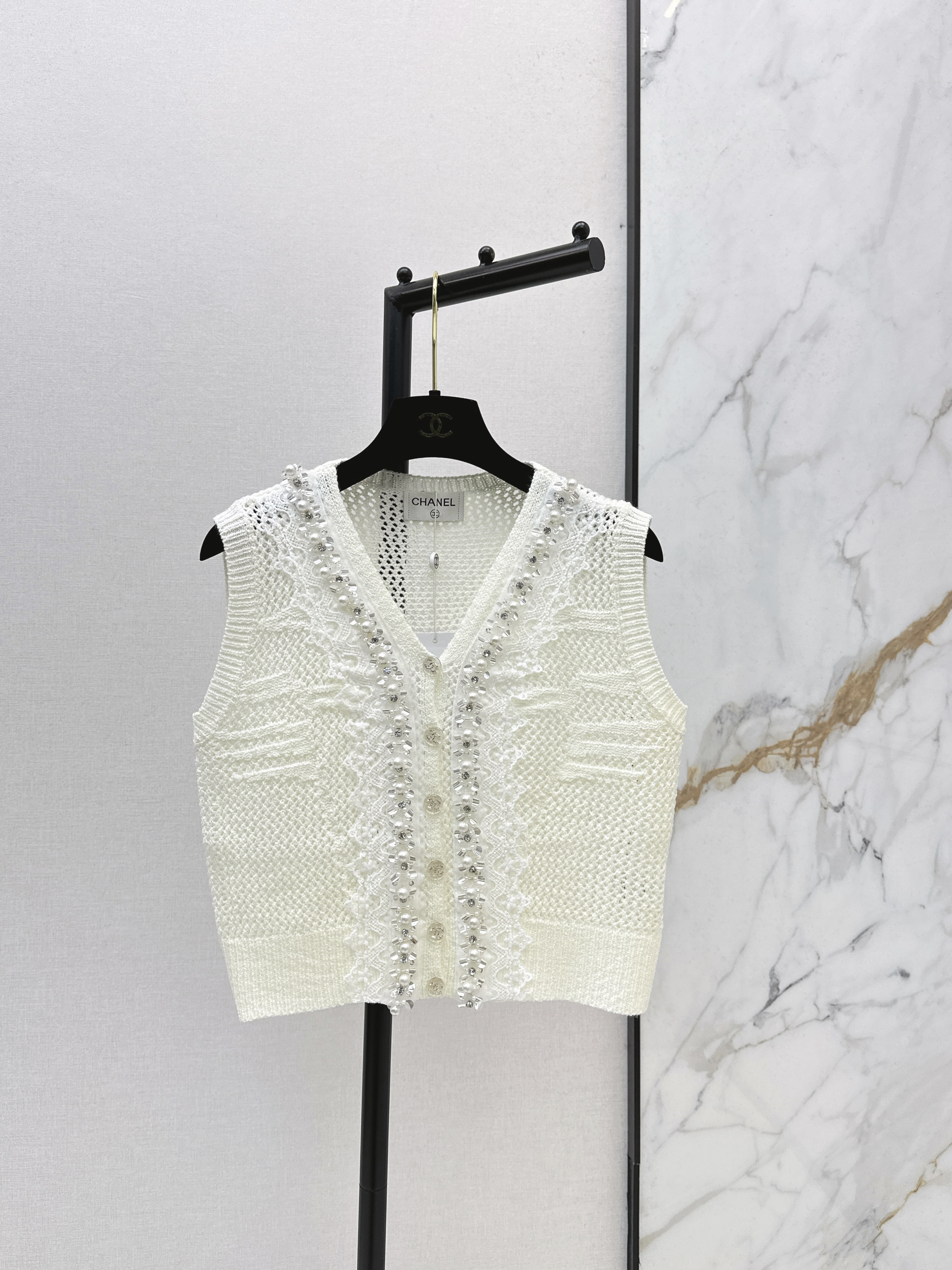 Chan New beding knit vest