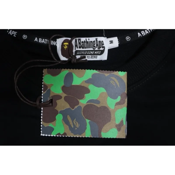 Bape Monkey Print Crewneck Sweatshirt 'BlackBlue'