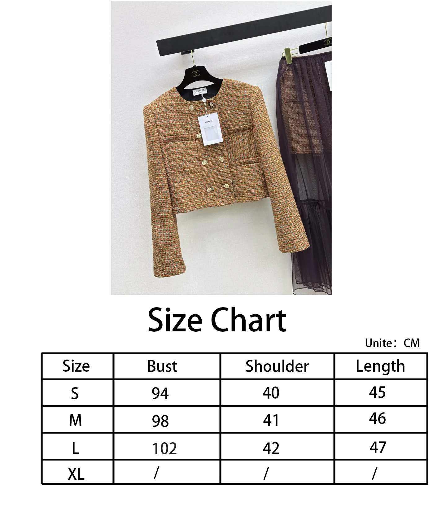 Chan NEW tweed woven jacket