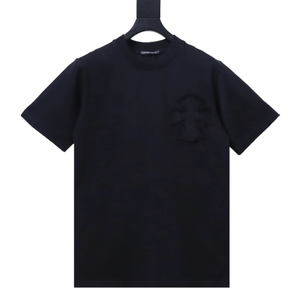 Chrome Hearts Cross Sanskrit Terry Patch Crew Neck T-Shirt black