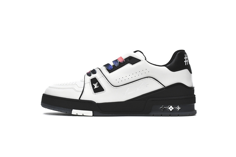 Pkkicks God Batch LOUIS VUITTON Trainer Black White 1A9ADA